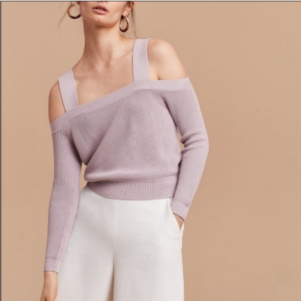 ARTIZIA Wilfred Antenne Cold Shoulder Top | Lilac